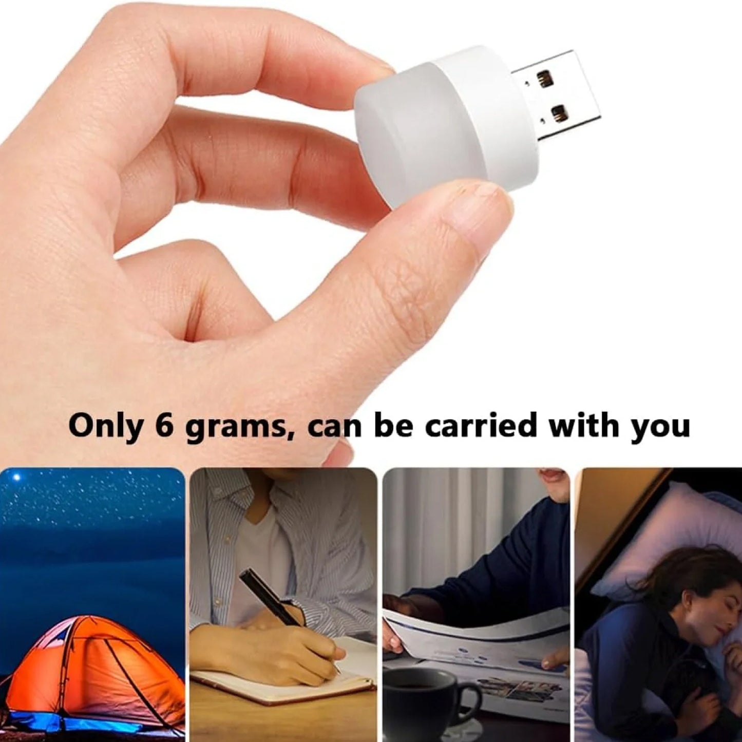 Usb Led Lamp Night Light Mini Portable For Pc And Laptop (5 Pcs Mix Color) - Merchanse