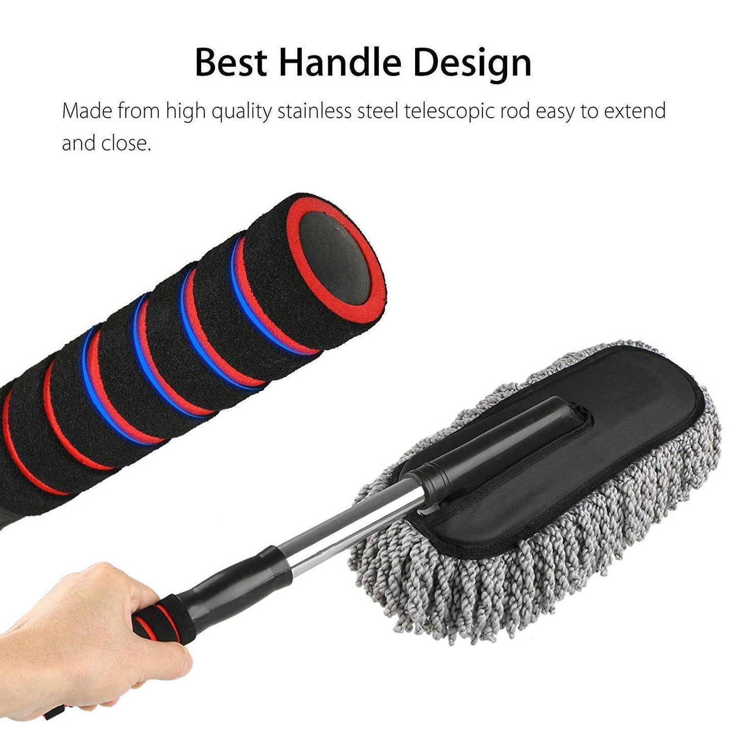 Car Dust Brush Gentle And Efficient Cleaning Tool For Interior And Exterior (1 Pc) - Merchanse