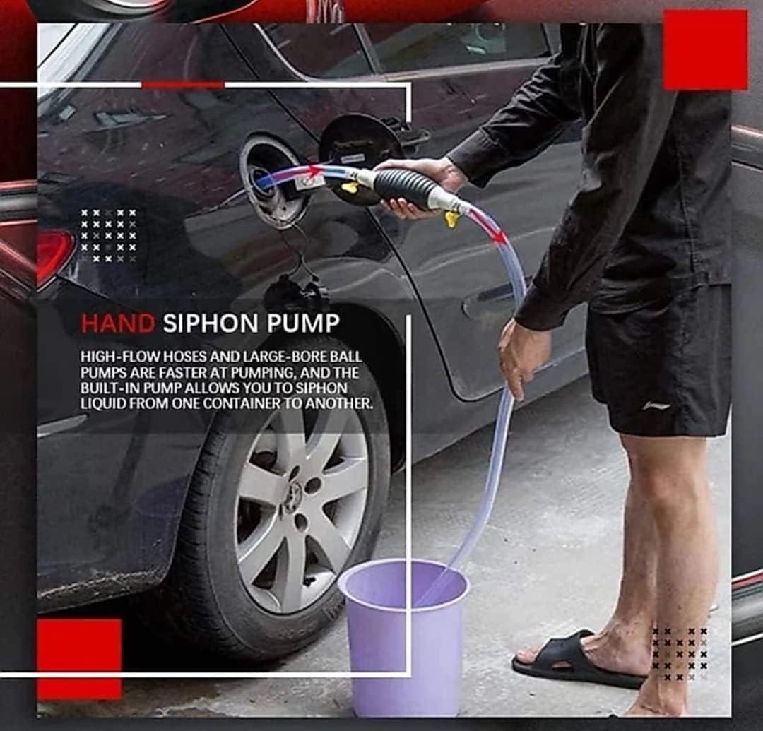 9085a Fuel Transfer Pump Kit High Flow Siphon Hand Oil Pump Portable Manual Car Fuel Pump For Petrol Diesel Oil Liquid Water Transfer Pump - Merchanse