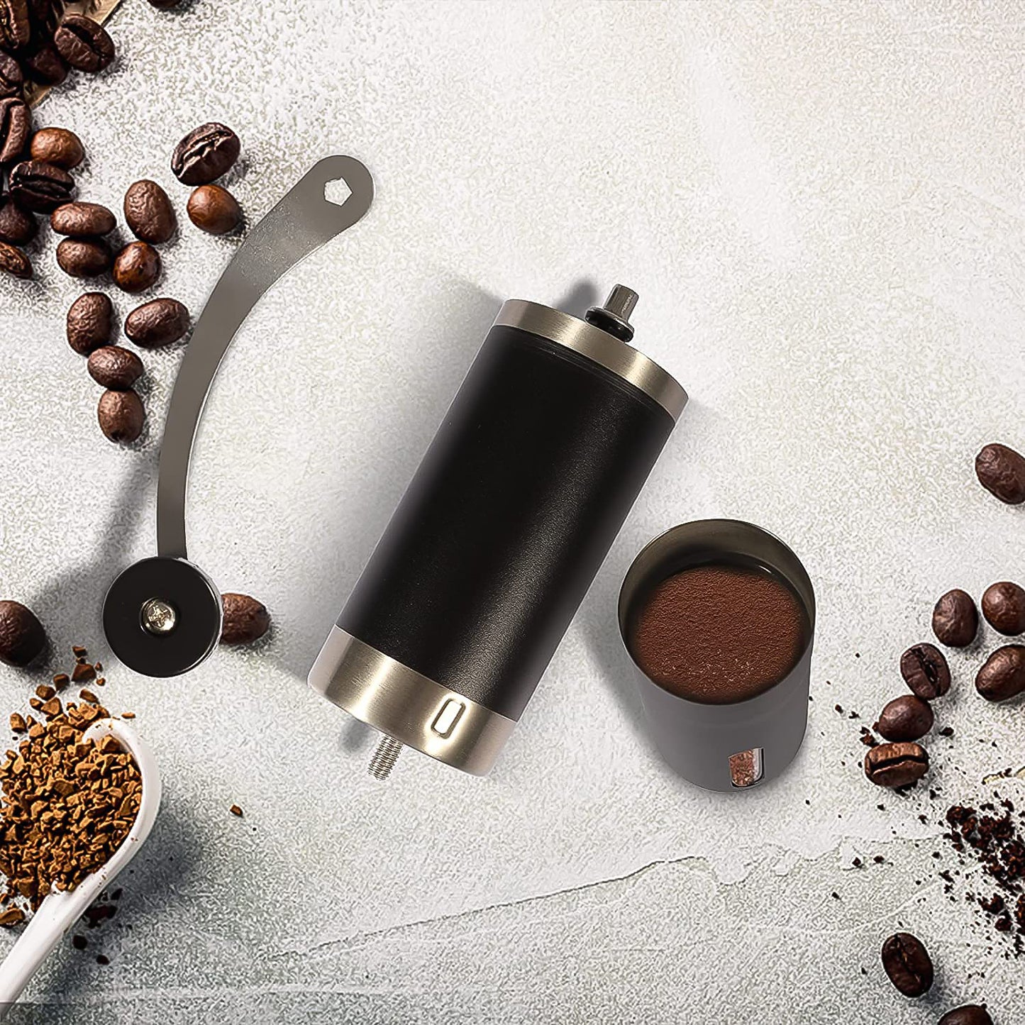 Portable Stainless Steel Manual Coffee Grinder (1 Pc) - Merchanse