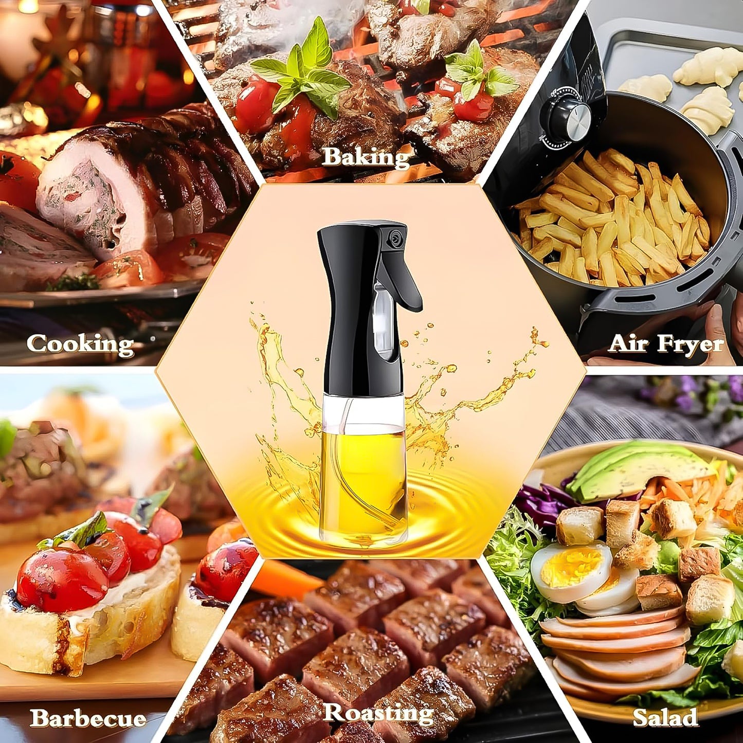 Plastic Oil Spray Bottle - Versatile Kitchen Gadgets (250 Ml Approx) - Merchanse