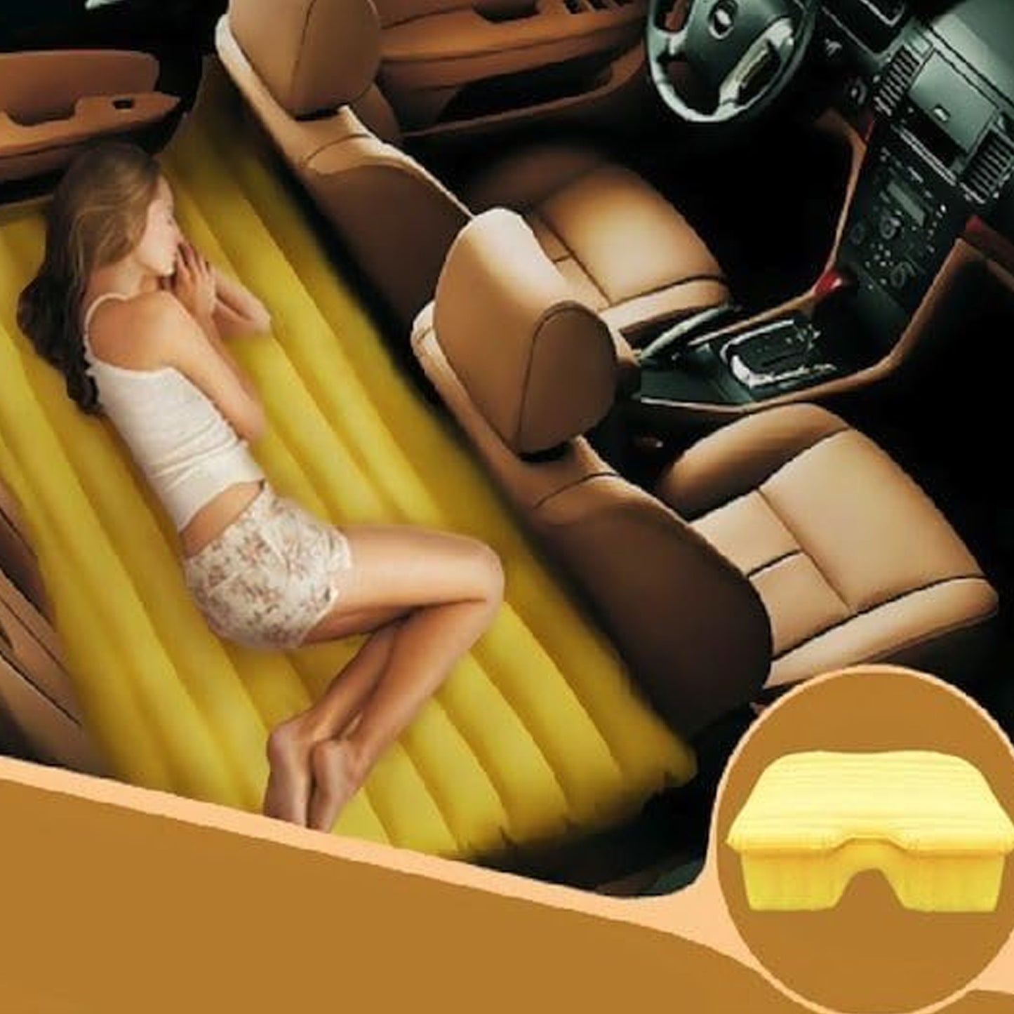 Portable Car Backseat Inflatable Air Mattress Bed (1 Pc) - Merchanse