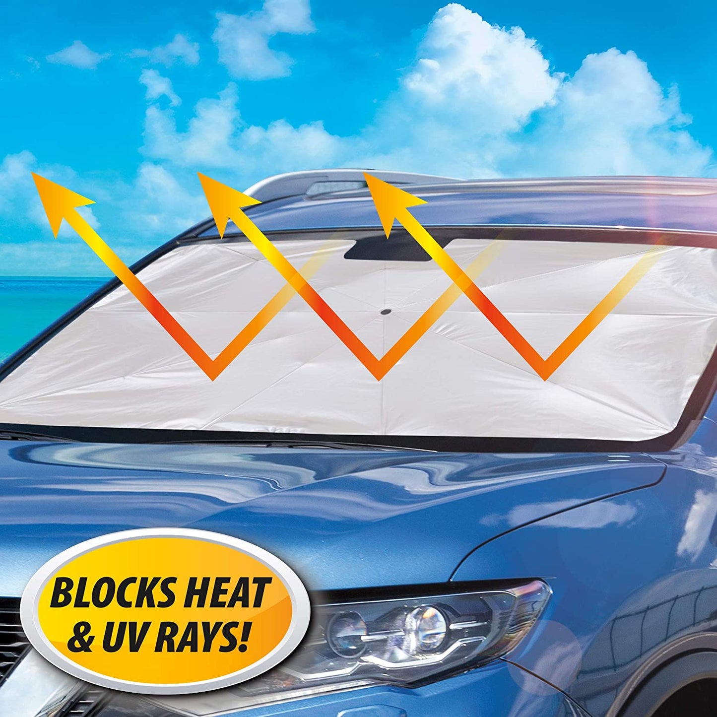0519 Windshield Umbrella Sun Shade Cover Visor Sunshades Reviews Automotive Front Sunshade Fits Foldable Windshield Brella Various Heat Insulation Shield For Car - Merchanse