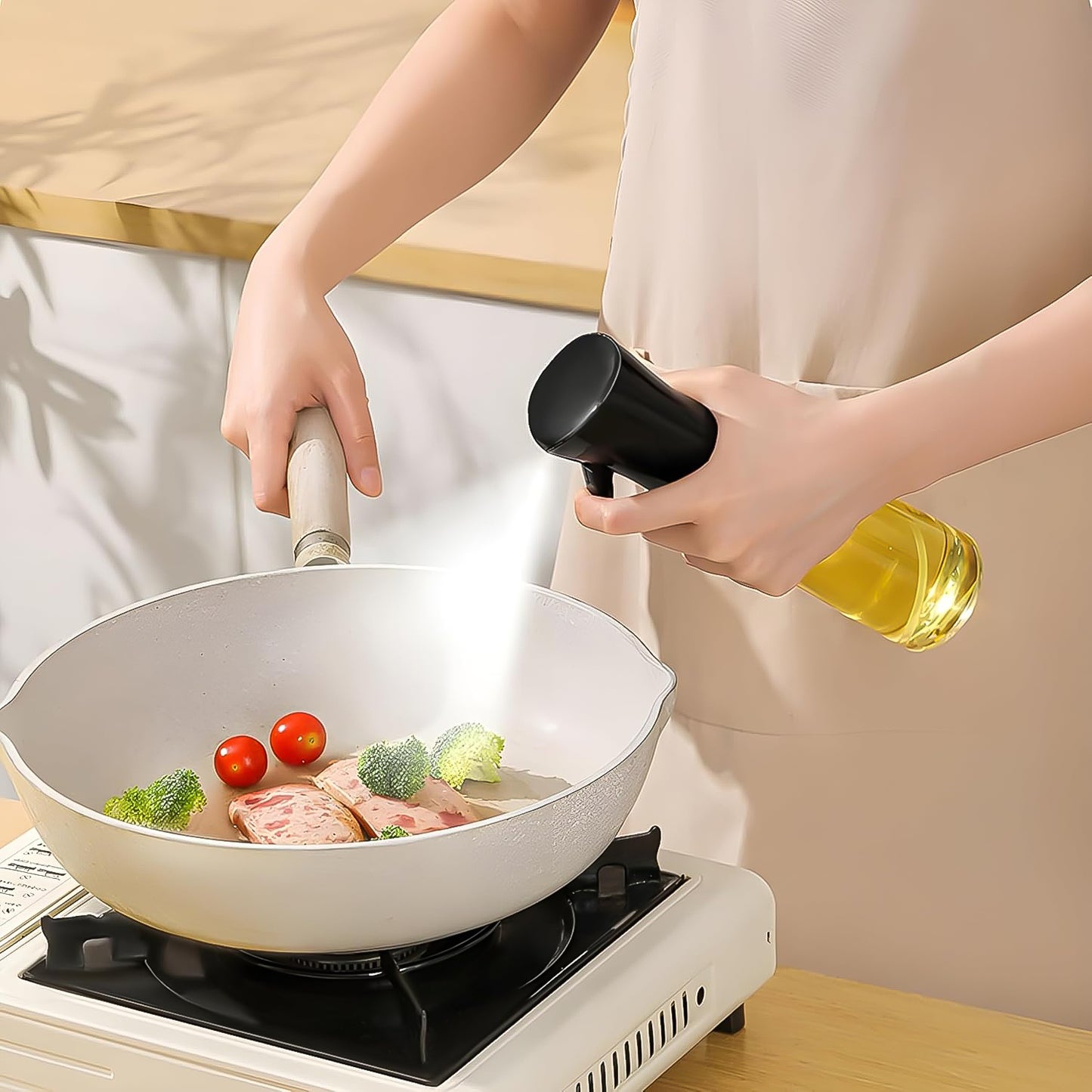 Plastic Oil Spray Bottle - Versatile Kitchen Gadgets (250 Ml Approx) - Merchanse