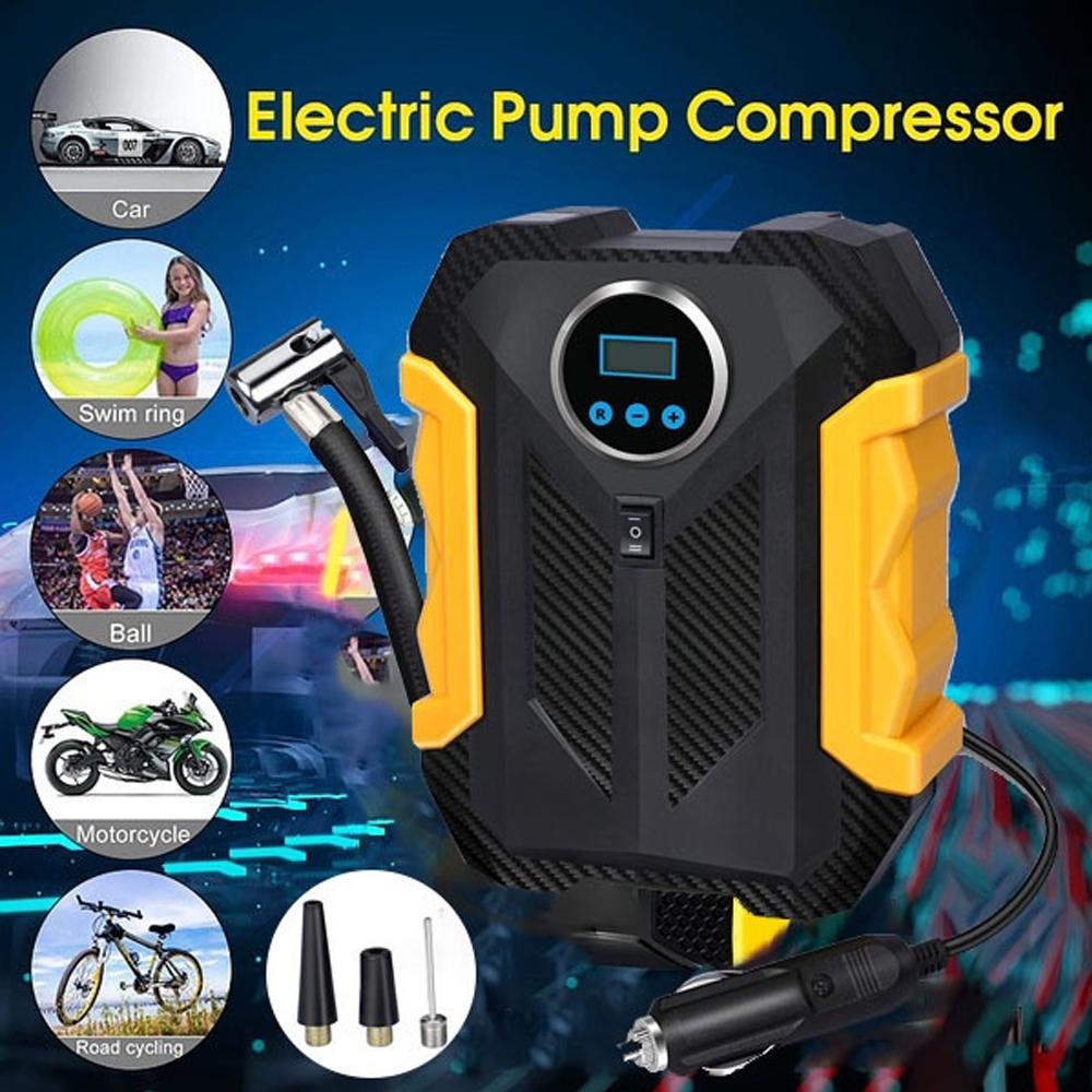 1618 Portable Electric Car Air Compressor Pump For Car And Bike Tyre - Merchanse