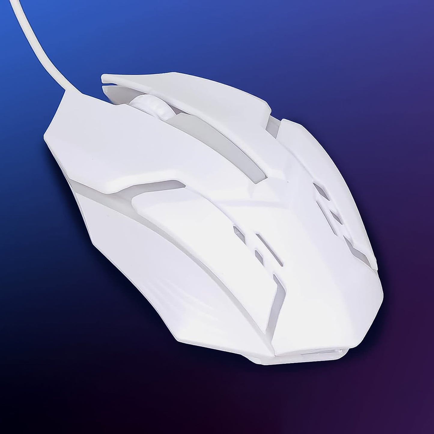Usb Wired Mouse Gaming Mouse Colorful Lighting Luminous (1 Pc Wihte) - Merchanse