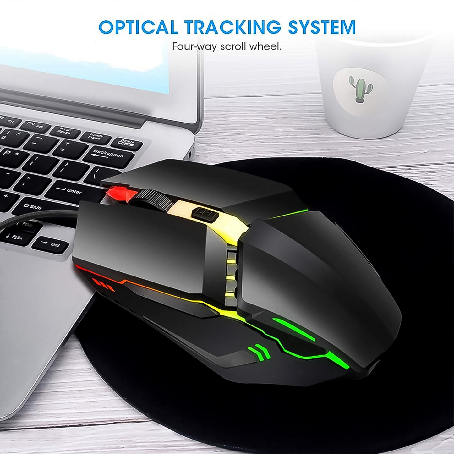 Usb Wired Mouse Ergonomic Design Gaming Mouse (1 Pc) - Merchanse