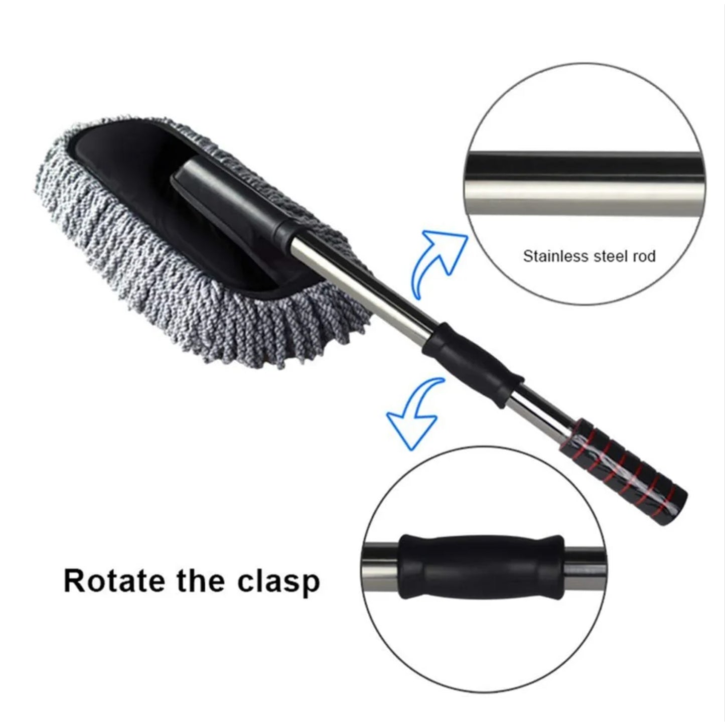 Car Dust Brush Gentle And Efficient Cleaning Tool For Interior And Exterior (1 Pc) - Merchanse