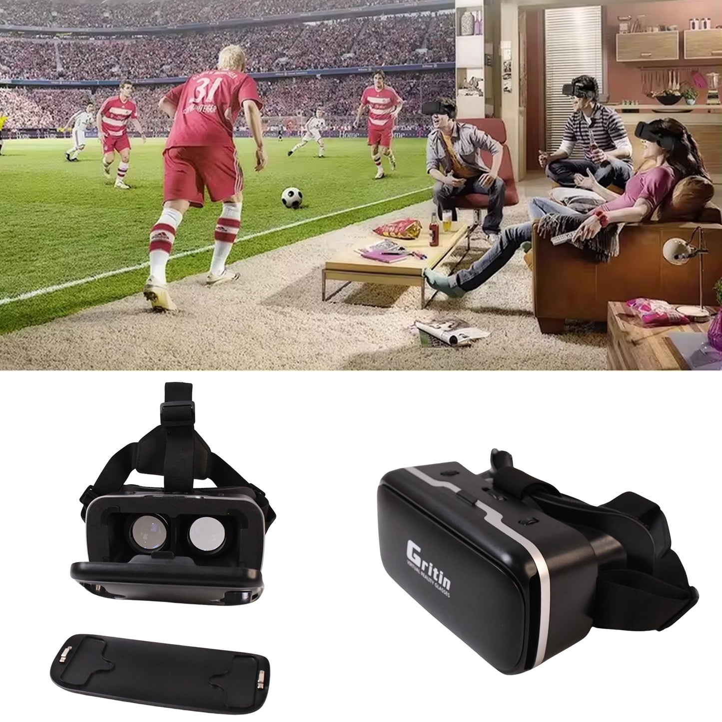 Vr Virtual Reality 3d Glasses Headset (1 Pc) - Merchanse
