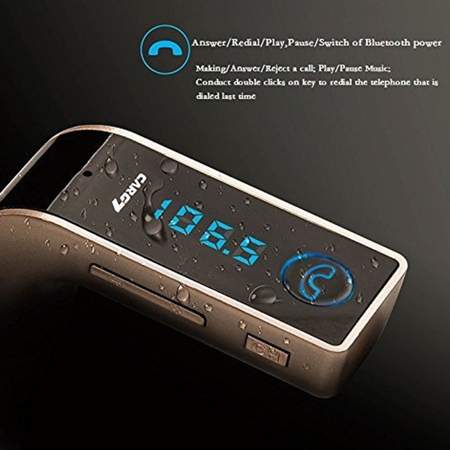 Car G7 With Turbo Charging Lcd Bluetooth Charger Fm Kit Mp3 - Merchanse