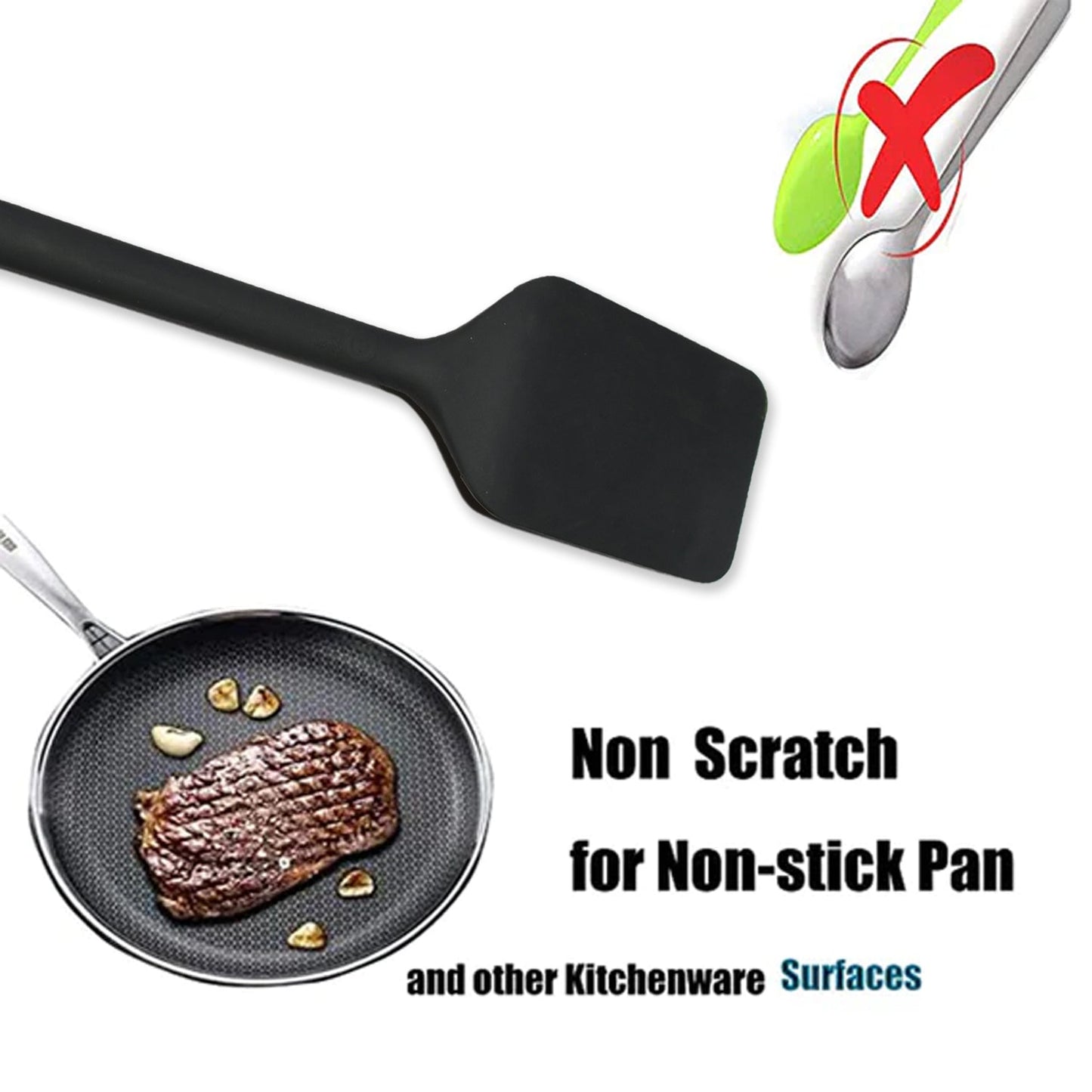 Cutlery Kitchen Set Dessert Serving Spatulas-premium Nylon Turner And Flipper - Merchanse