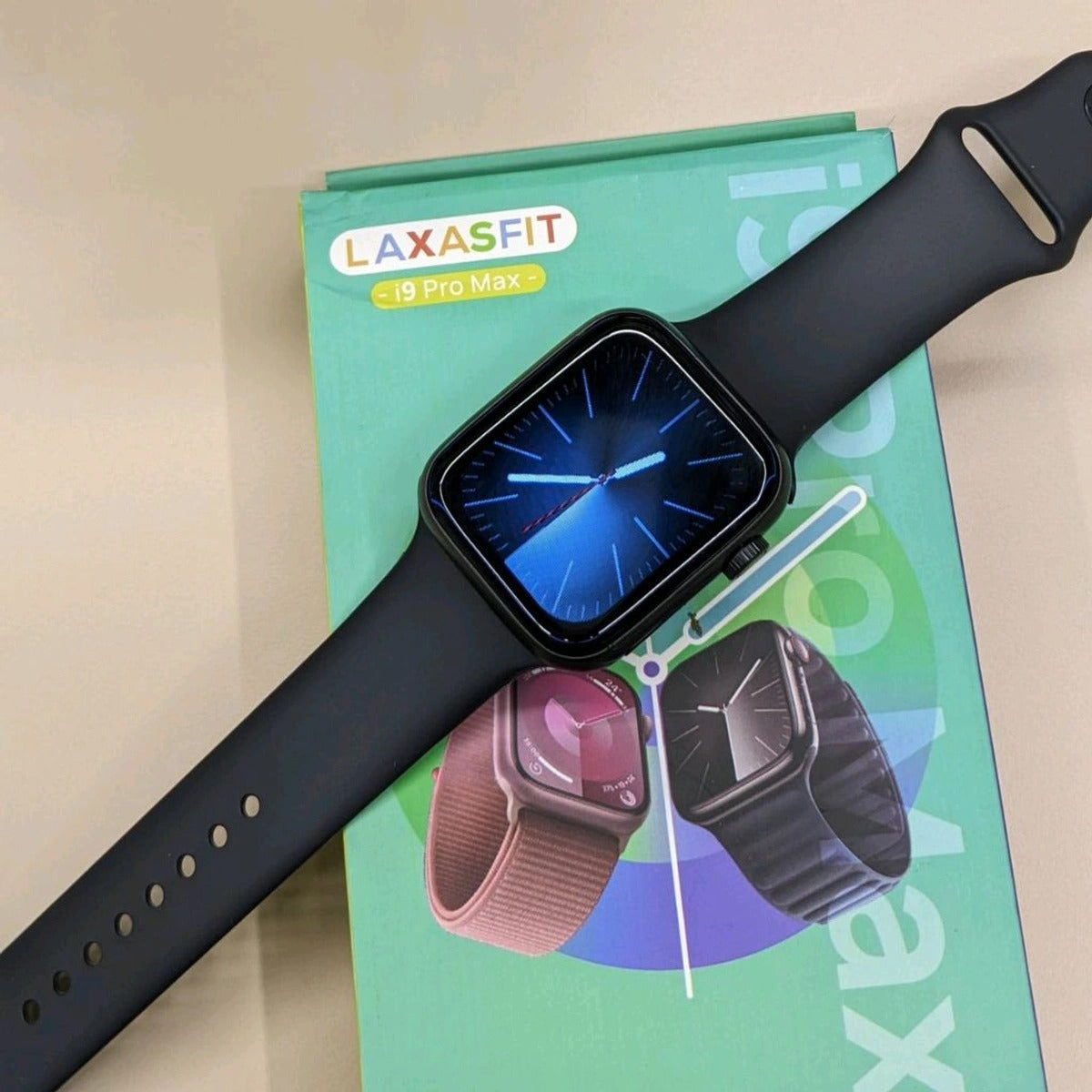 Laxasfit i9 Pro Max Smartwatch, Bluetooth Call, Calendar, Calculator, Stopwatch, Sleep Monitoring And Find Mobile Phone Function - Merchanse