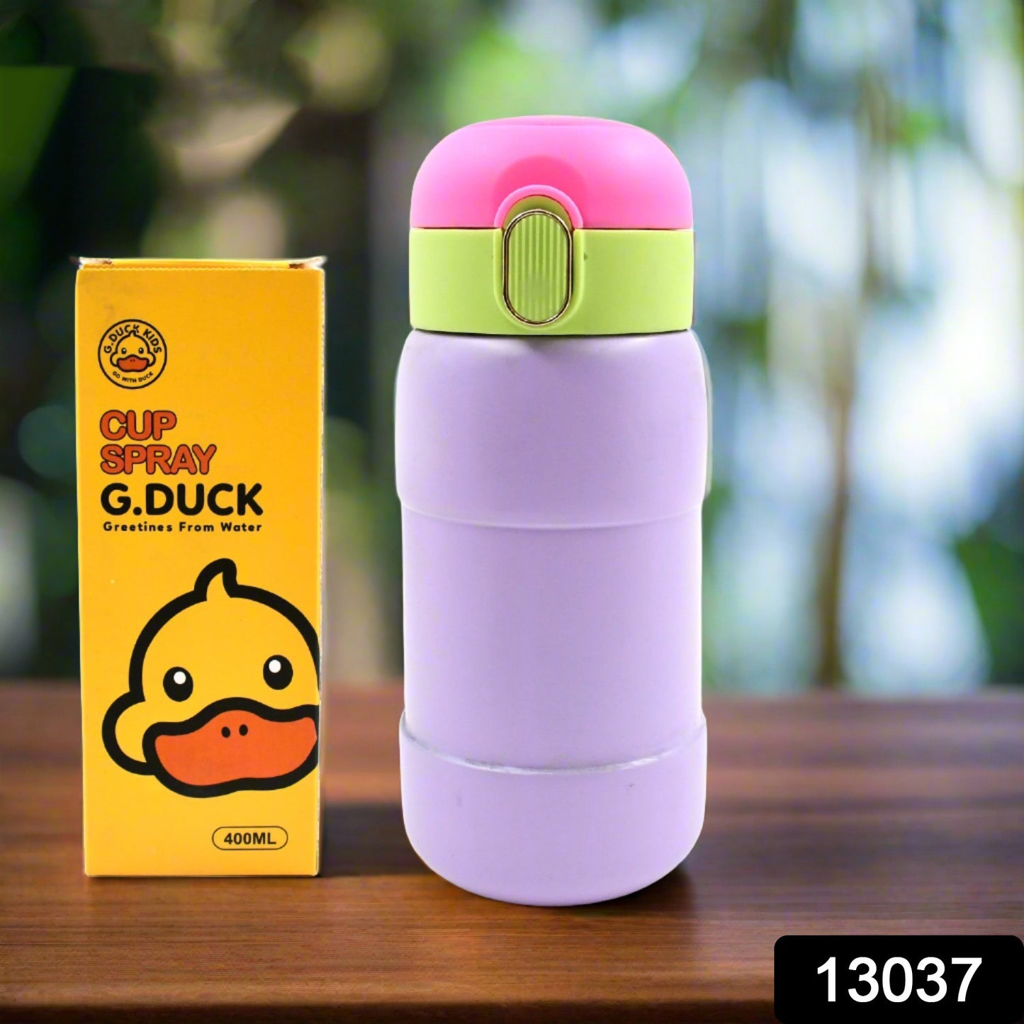 Duckstainless Steel Water Bottle For Kids Adults Steel Flask Metal Thermos Spill Proof Cap Closure Bpa Free For School Home Office Drinkware (1 Pc Mix Design) - Merchanse