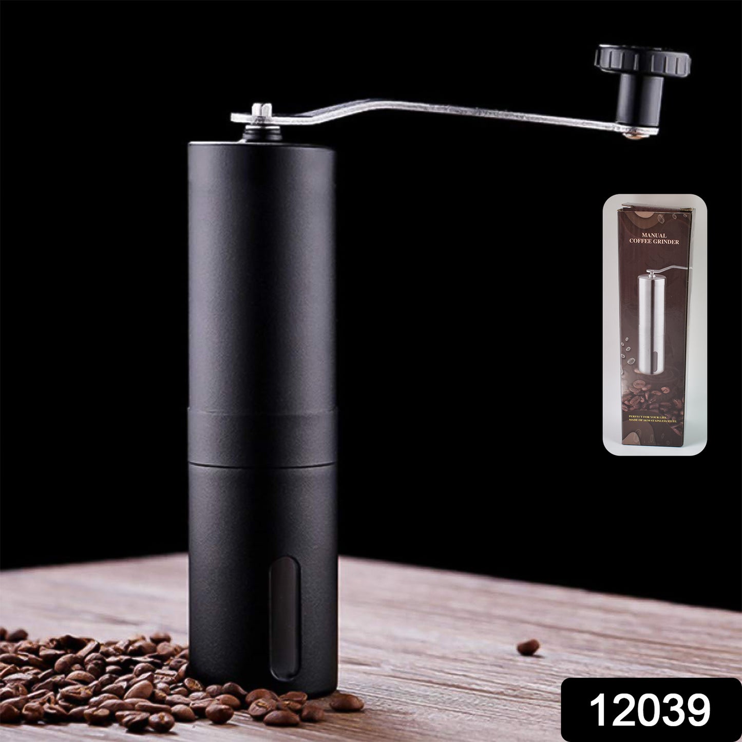 Portable Stainless Steel Manual Coffee Grinder (1 Pc) - Merchanse