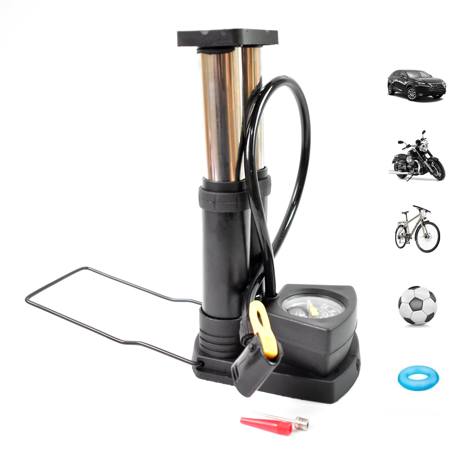 Foot Portable High Pressure Double-cylinder Air Pump (1 Pc) - Merchanse