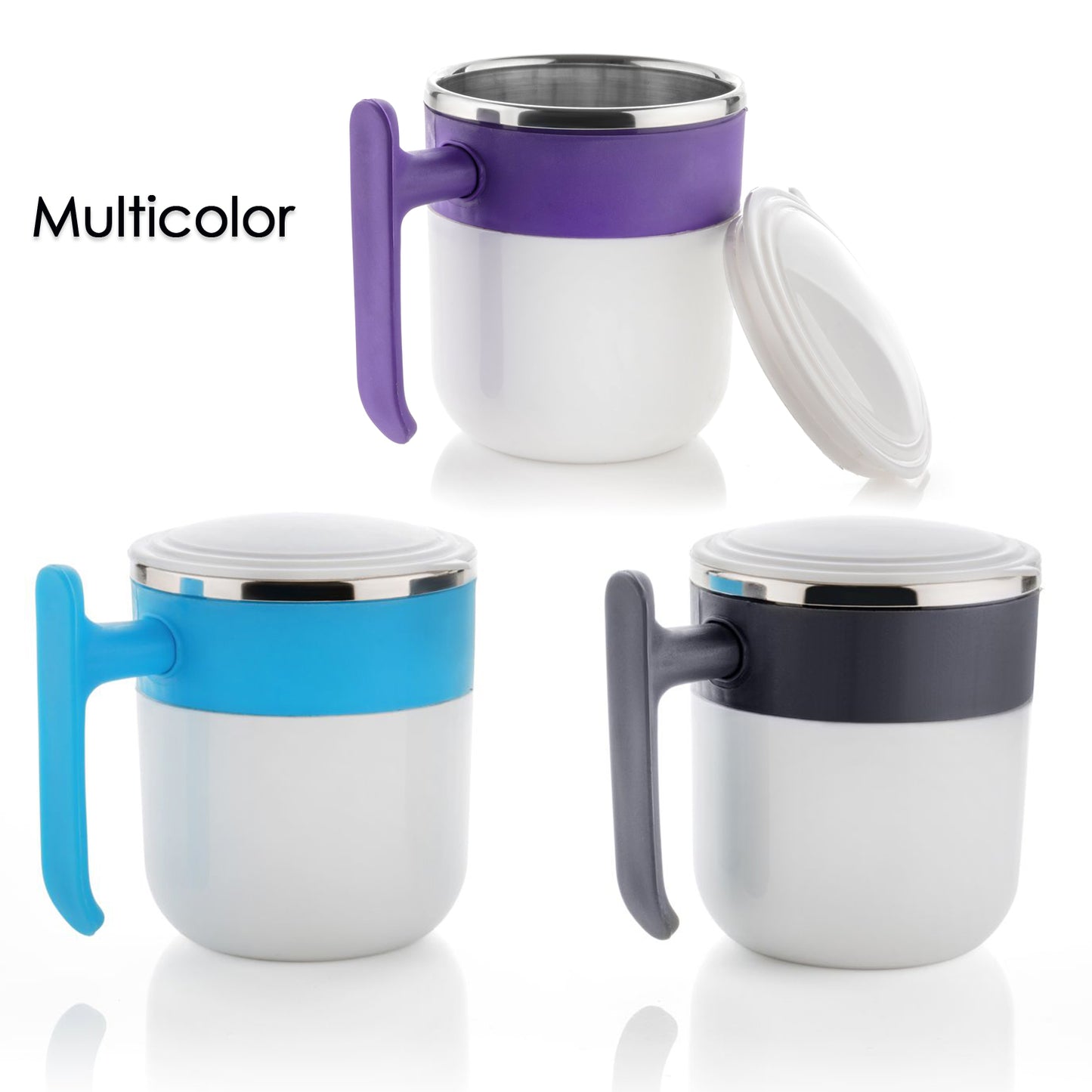 5767 Stainless Steel Lid Cover Hot Coffeetea Mug Hot Insulated Double Wall Stainless Steel Coffee And Milk Cup With Lid - Coffee Cup (1 Pc ) - Merchanse