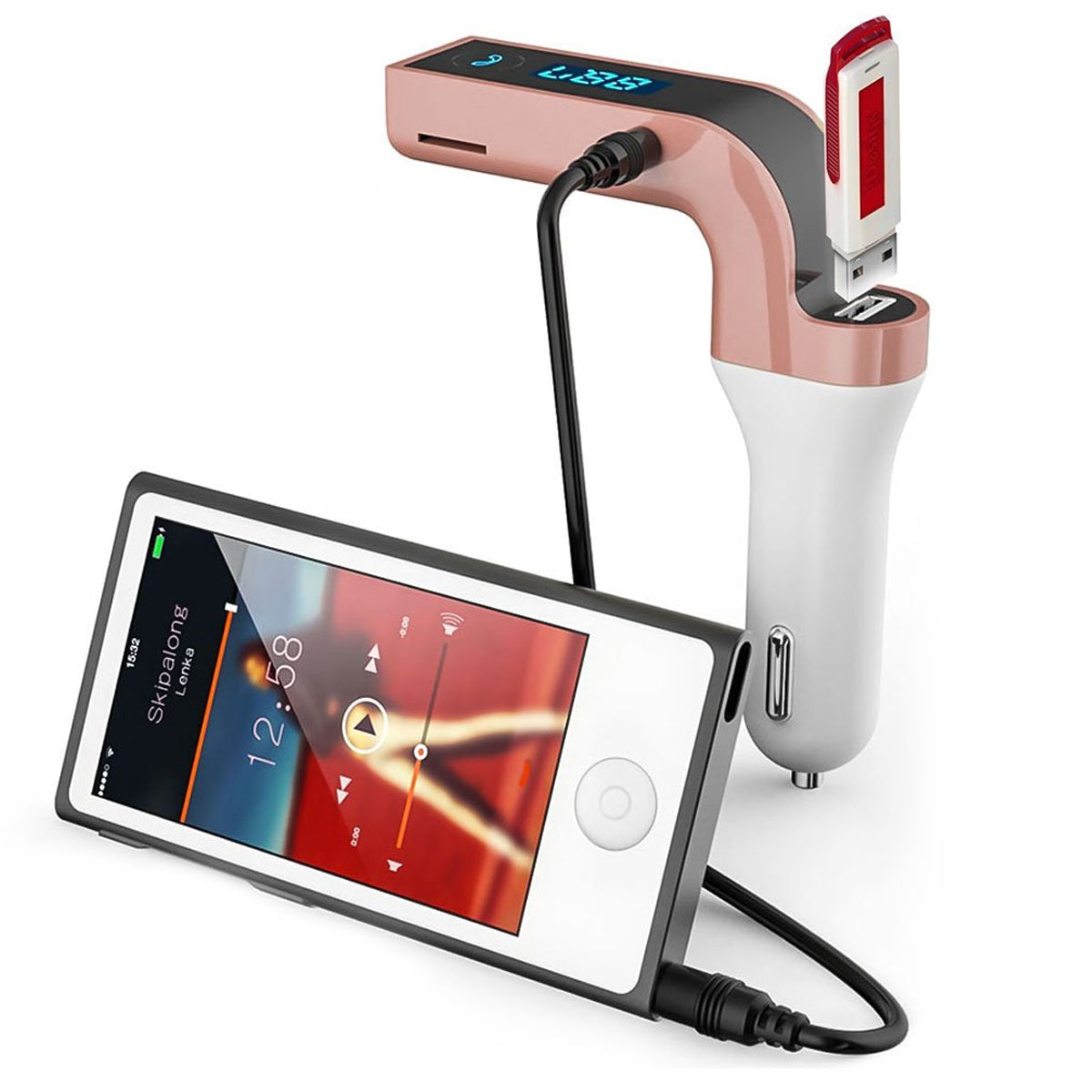 Car G7 With Turbo Charging Lcd Bluetooth Charger Fm Kit Mp3 - Merchanse