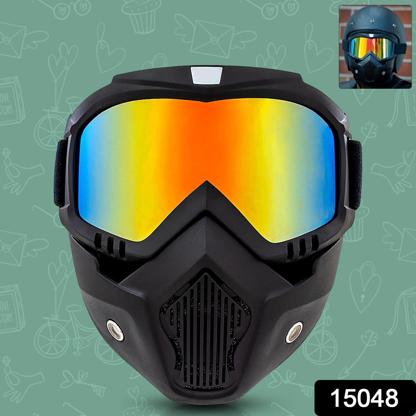 Motorcycle Goggles Off-road Helmet Goggles Windproof Glasses Goggles Mask (1 Pc) - Merchanse