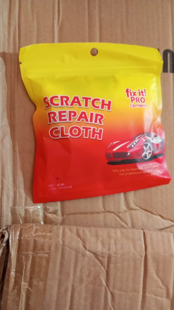 8527 Nano Magic Car Scratch Remover Cloth Multipurpose Scratch Repair Cloth Cloth For Car Paint Scratch Repair Easy To Repair Slight Scratches On The Surface Polishing Repeatable Use For All Kinds Of Car (45 Ml Repair Solution 2 Gloves 2 Nano Cloth) - Merchanse