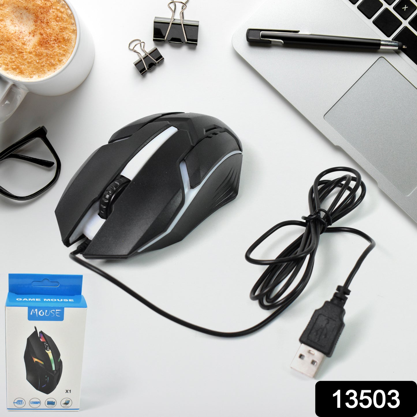 Usb Wired Mouse Ergonomic Design Gaming Mouse (1 Pc) - Merchanse