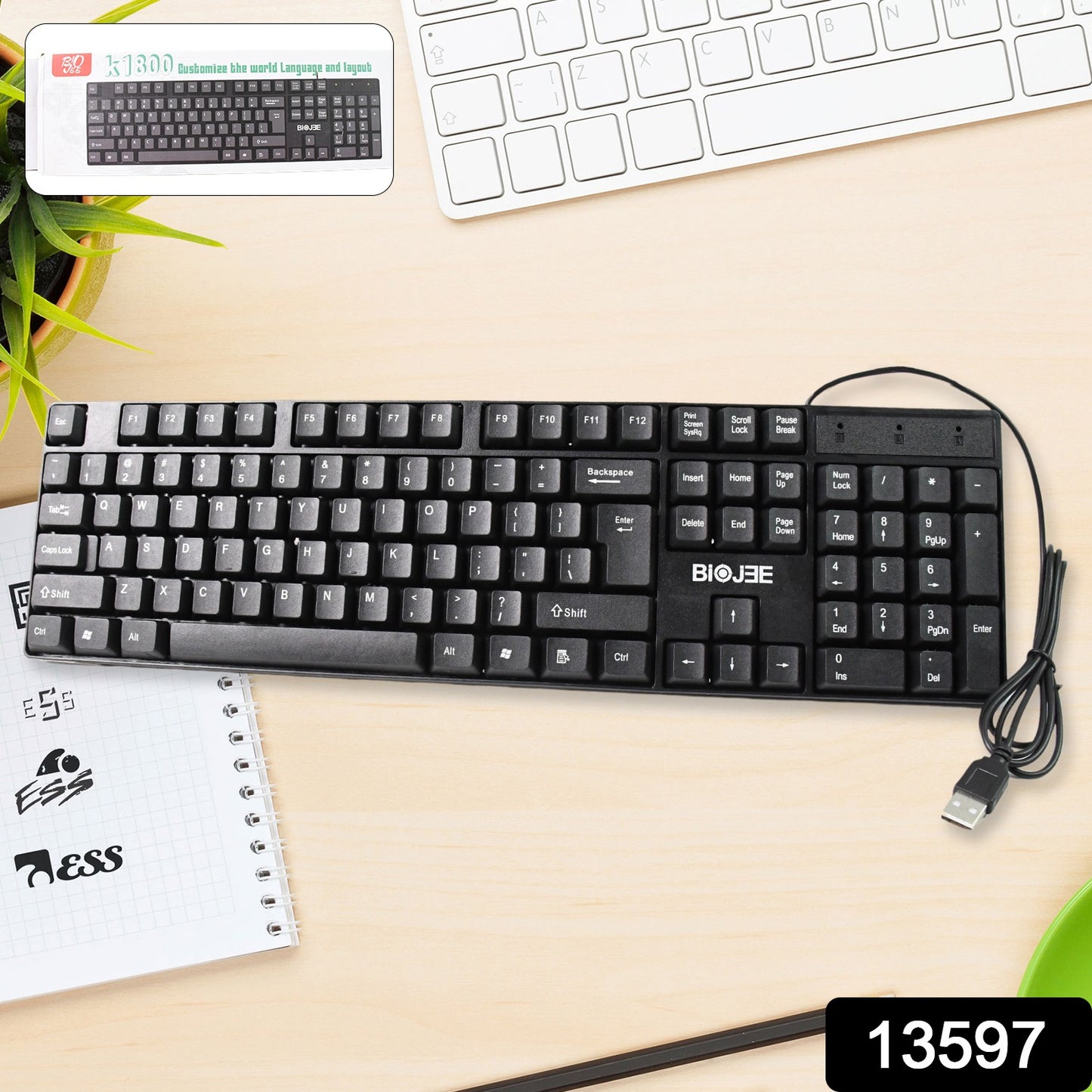 Wired Usb Keyboard 104 Keys (1 Pc) - Merchanse