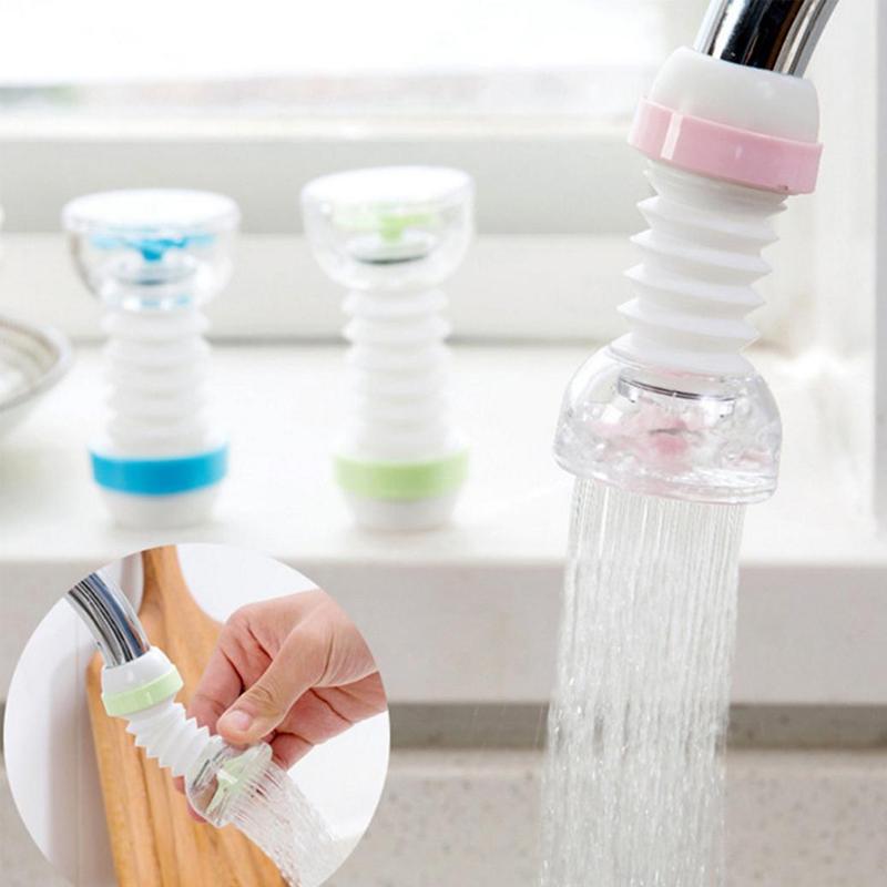 224 Faucet Anti-splash Expandable Head Nozzle Bathroom Tap Adjustable Splash Sprinkler Head Sprinkler Water Saving Device Faucet Regulator (Multi Color) - Merchanse