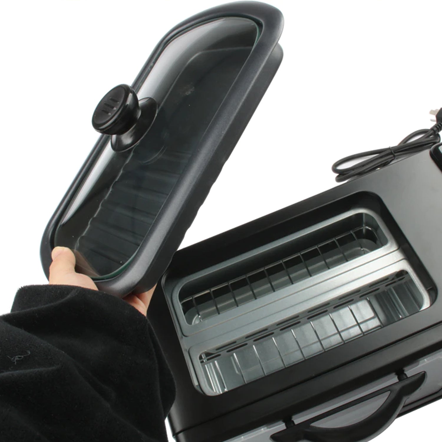 2788 3 In 1 Breakfast Maker Portable Toaster Oven Grill Pan Coffee Maker Full Breakfast Ready At One Go - Merchanse