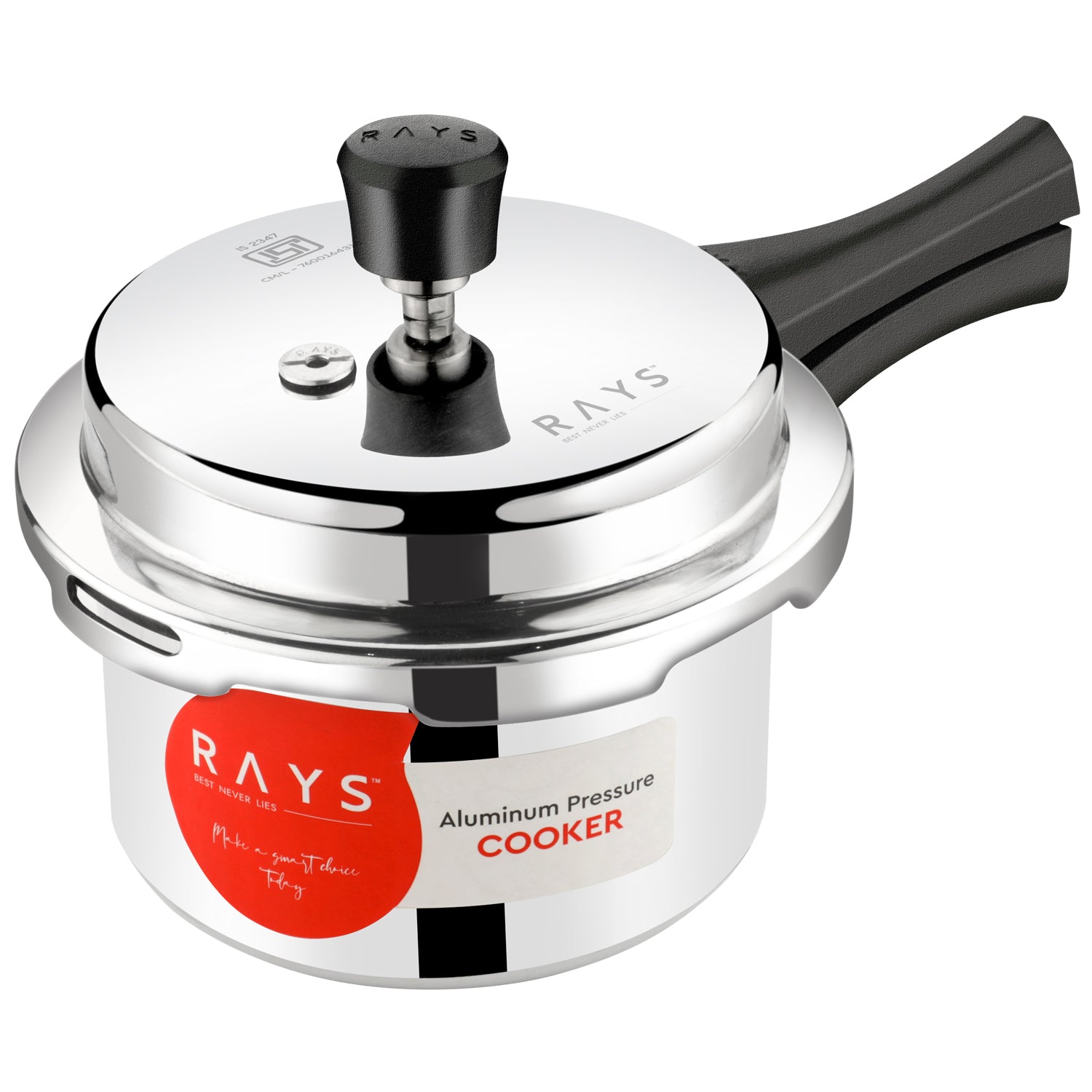 Aluminium Rays Aura Pressure Cookers With Outer Lid (3.5 Litres) - Merchanse