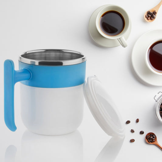 5767 Stainless Steel Lid Cover Hot Coffeetea Mug Hot Insulated Double Wall Stainless Steel Coffee And Milk Cup With Lid - Coffee Cup (1 Pc ) - Merchanse
