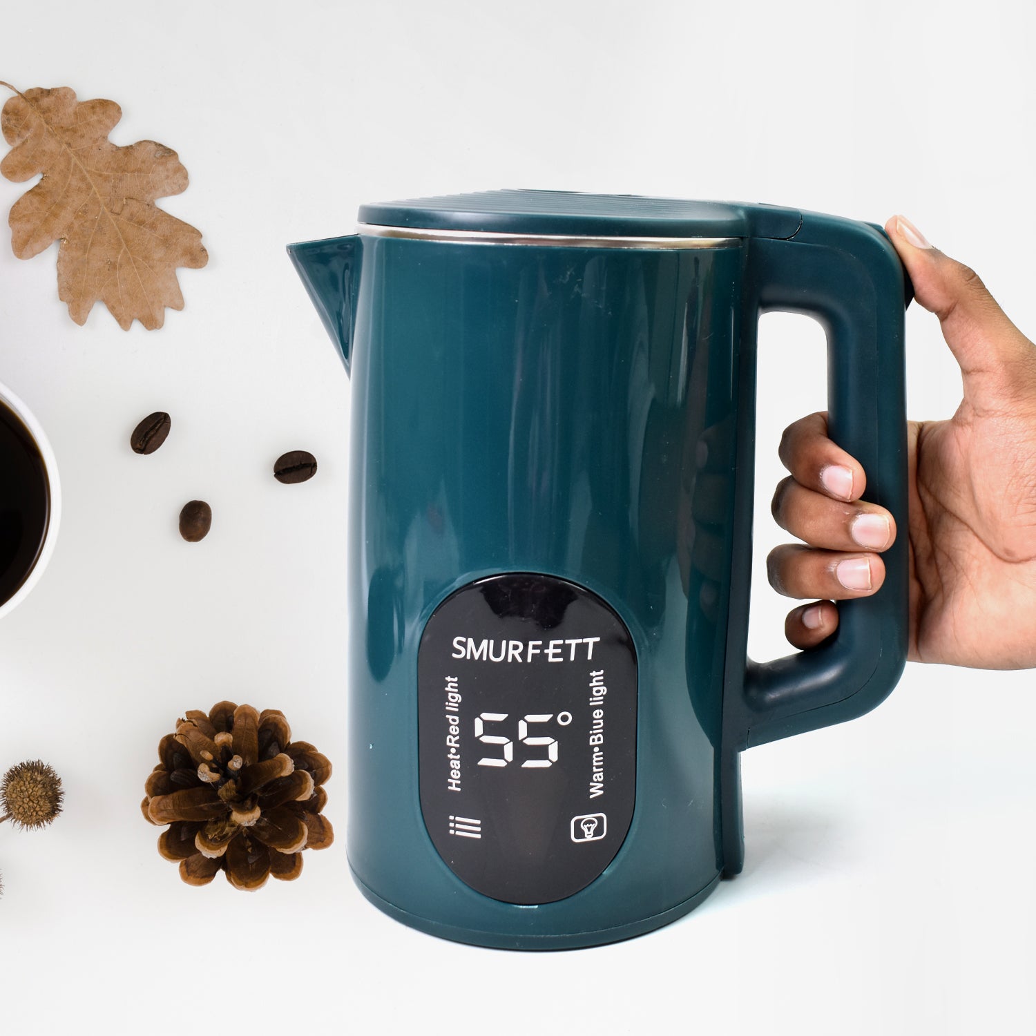Temperature Display Electric Kettle 55 Degrees Constant Temperature Electric Kettle (1500w 2.5 Ltr. 1 Pc) - Merchanse