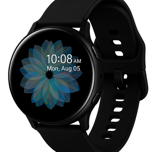 Sweven Active 2 premium smartwatch with Amoled display , black silicon and metallic strips ECG , Blood pressure , oxygen level, Heart rate monitor,150+ watch faces