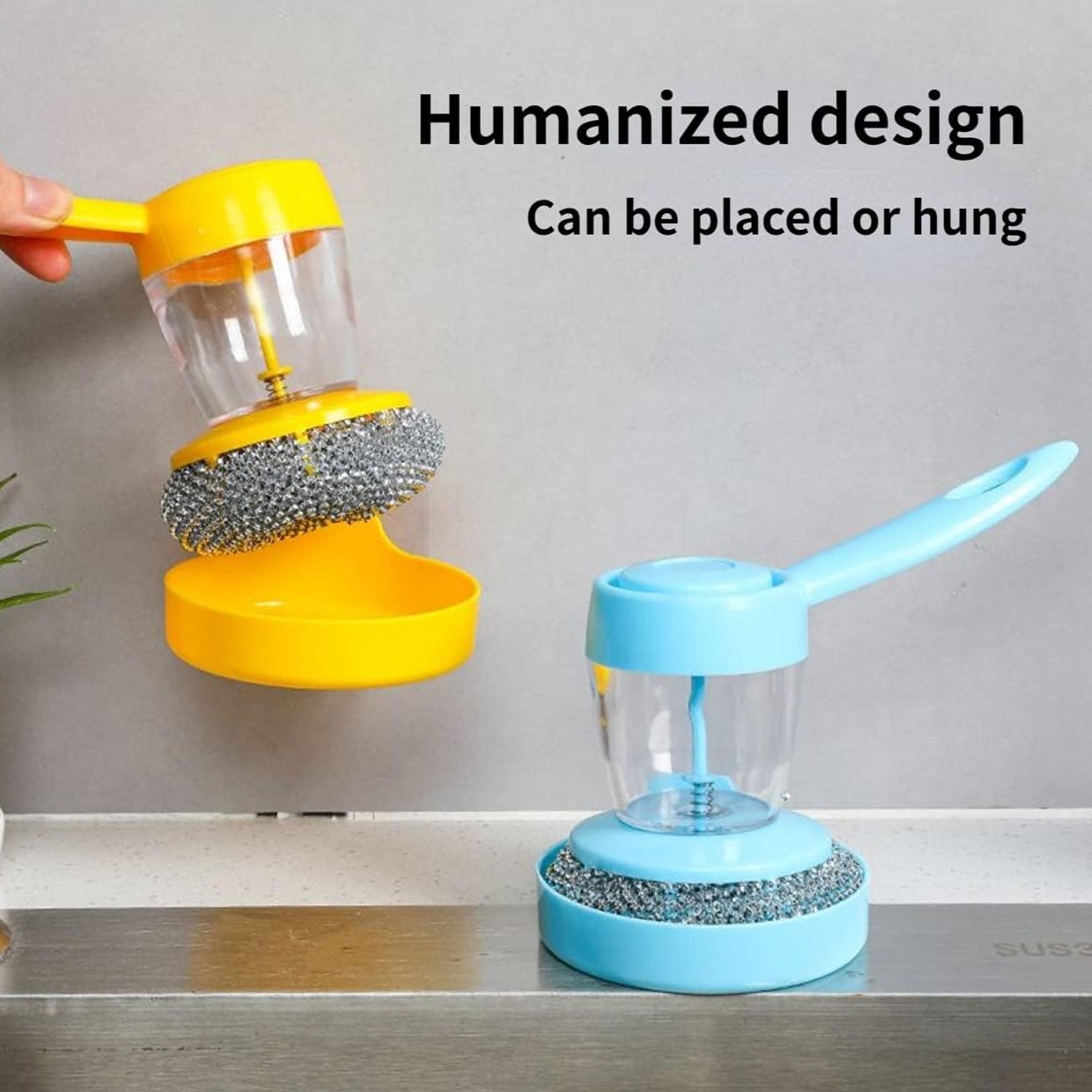Handheld Soap Dispenser With Scrub (1 Set) - Merchanse