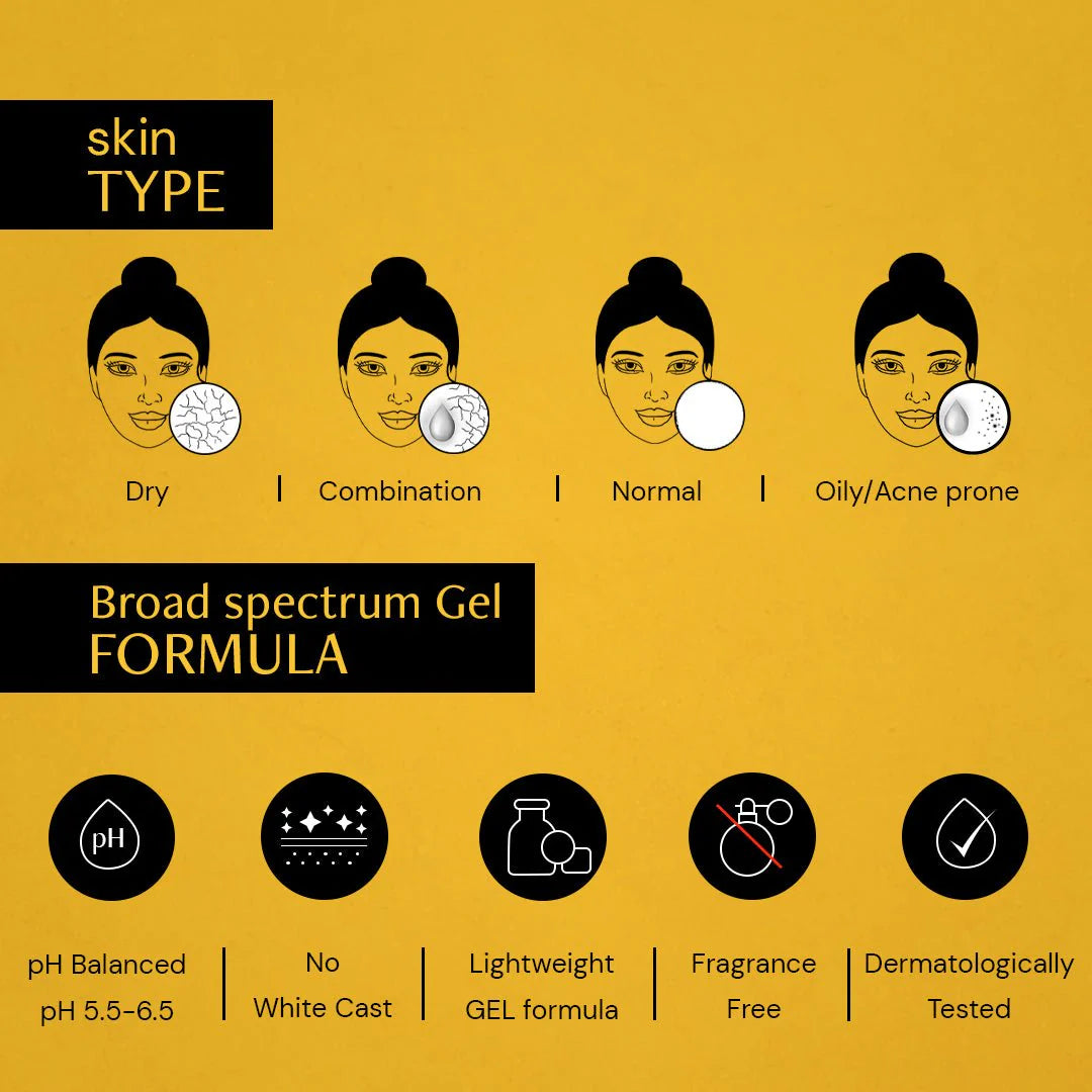 Deconstruct 50g - Gel Sunscreen For Oily Skin - SPF 55+ And PA+++ | Water Resistant Sunscreen - Merchanse