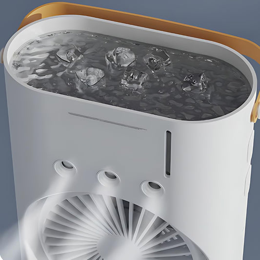 Electric Fan Desktop Double-head Powerful Air Cooler (1 Pc With Remote) - Merchanse