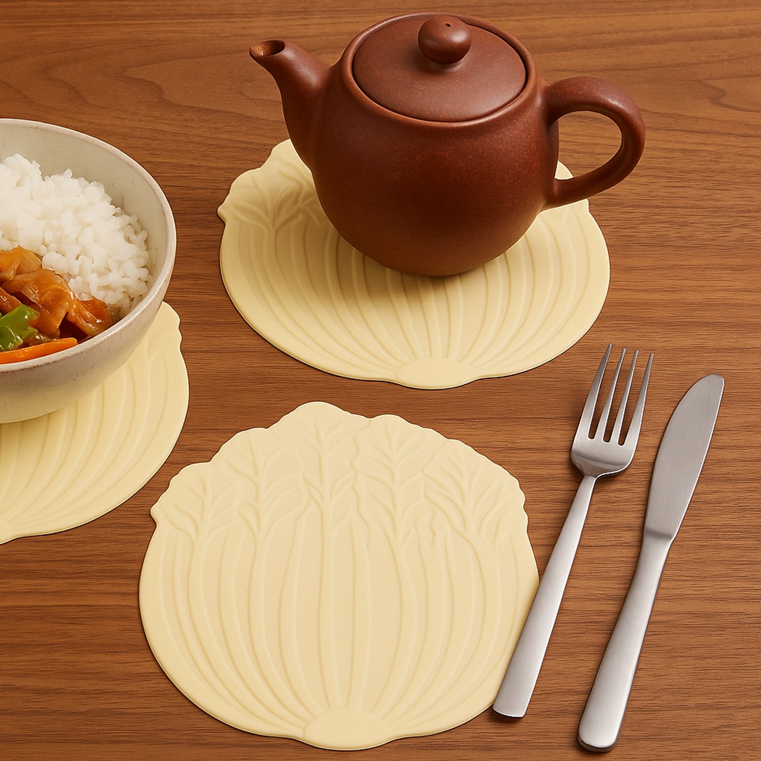 Silicone Leaf Design Coaster Set (2 Pc) - Merchanse