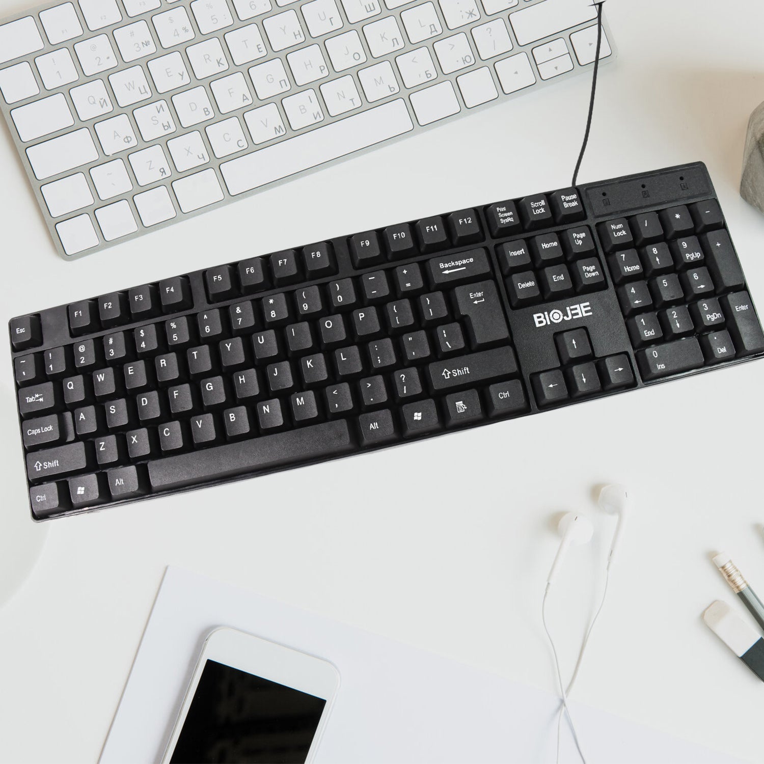 Wired Usb Keyboard 104 Keys (1 Pc) - Merchanse