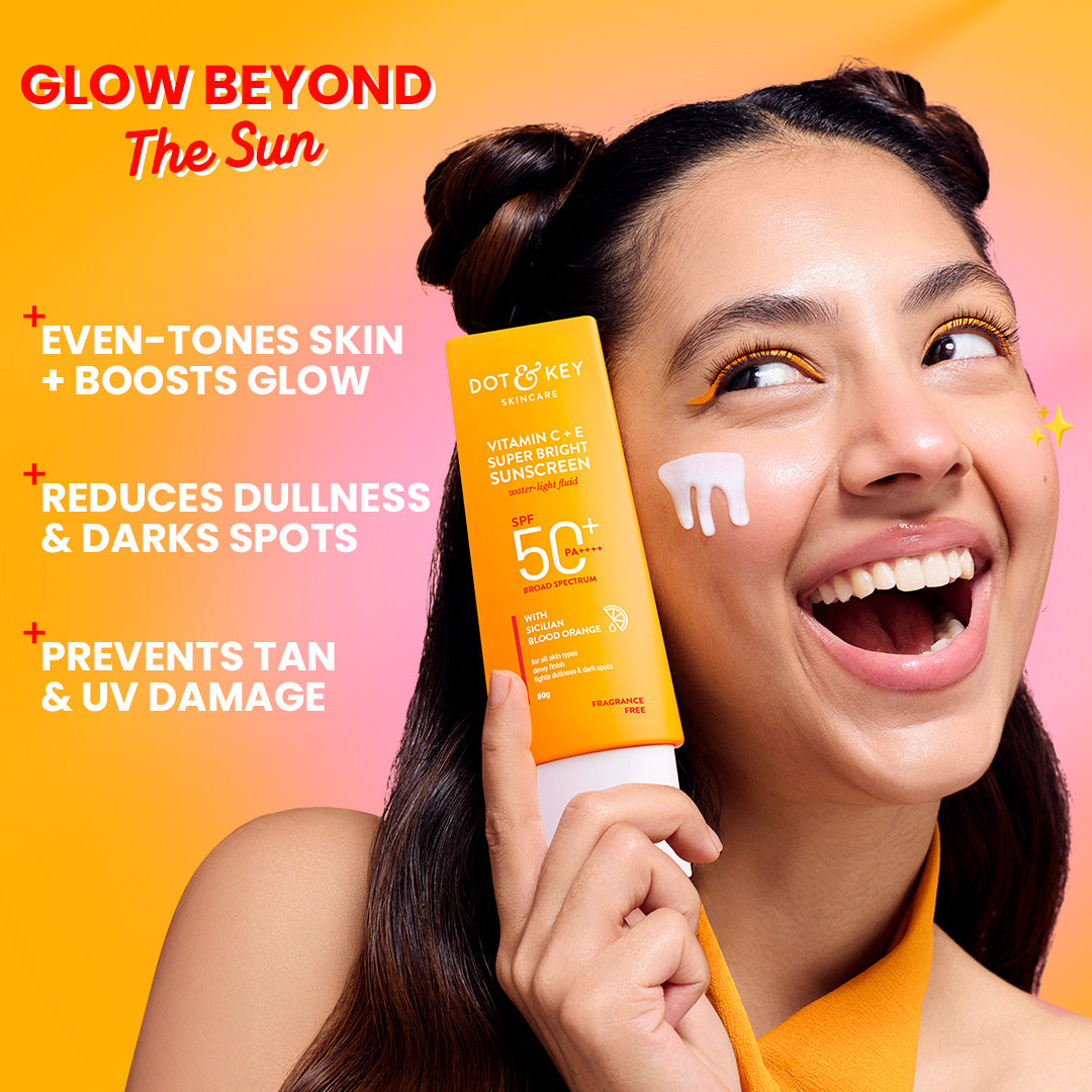 Vitamin C + E Sunscreen for Glowing Skin - SPF 50+ Protection - Merchanse