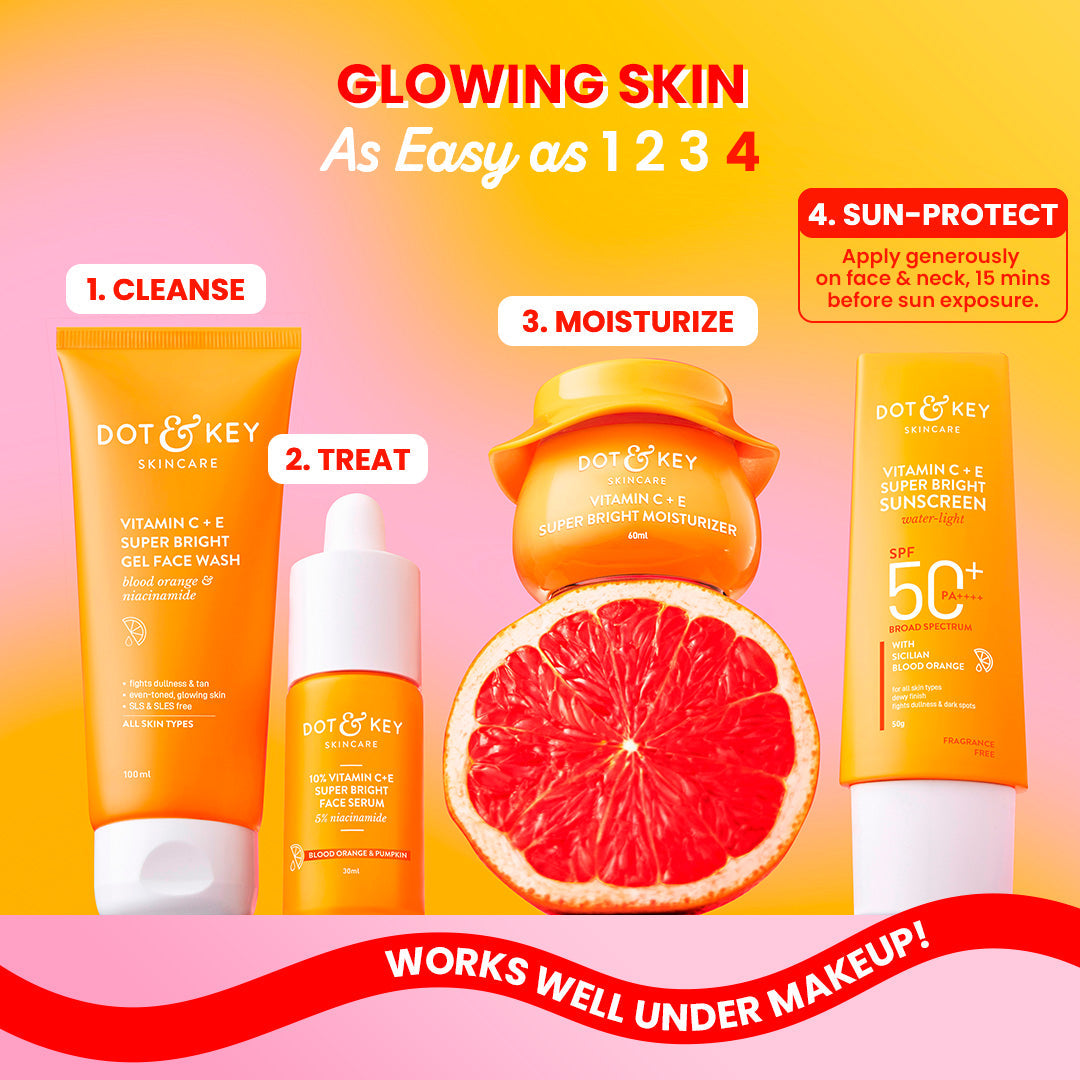 Vitamin C + E Sunscreen for Glowing Skin - SPF 50+ Protection - Merchanse