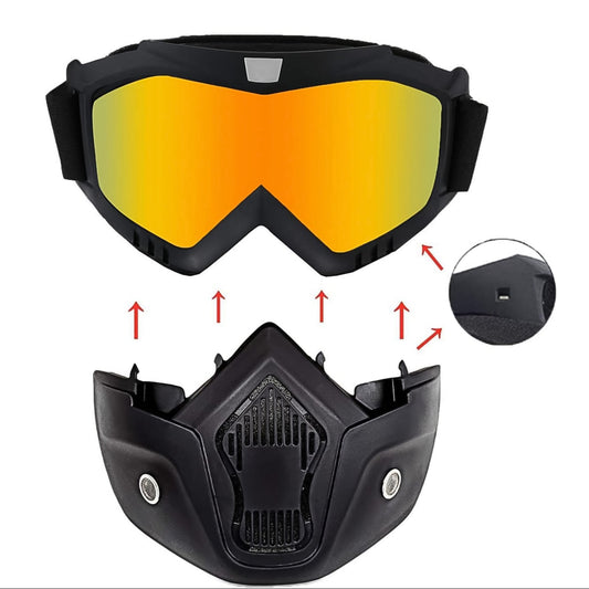 Motorcycle Goggles Off-road Helmet Goggles Windproof Glasses Goggles Mask (1 Pc) - Merchanse
