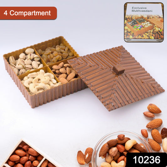 Plastic Multipurpose Dry Fruit Chocolates Mouth Box (1 Pc) - Merchanse