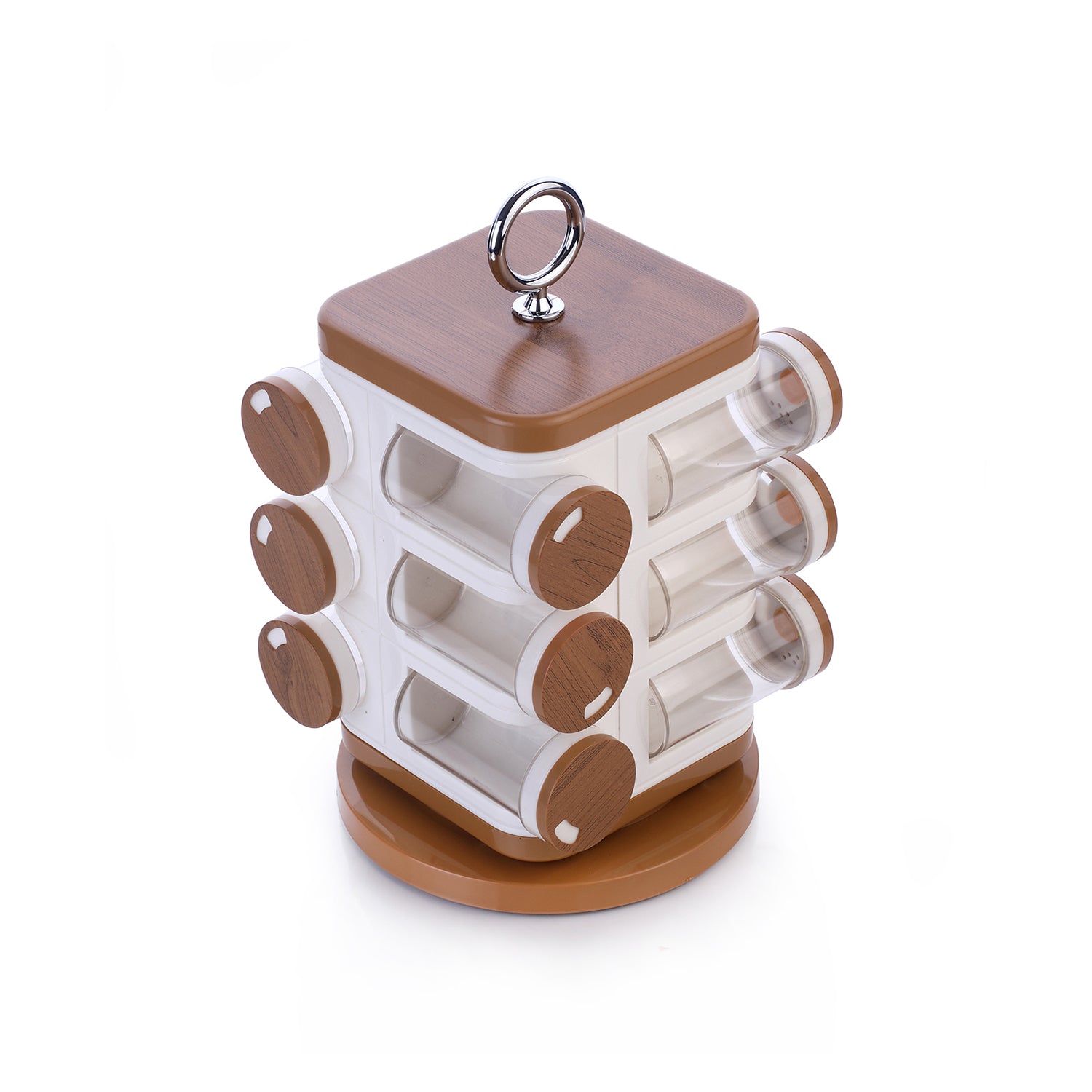8118 Ganesh 12-jar Revolving Spice Rack Masala Box - Merchanse
