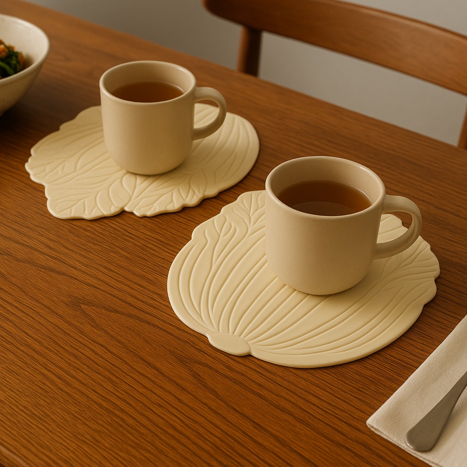 Silicone Leaf Design Coaster Set (2 Pc) - Merchanse