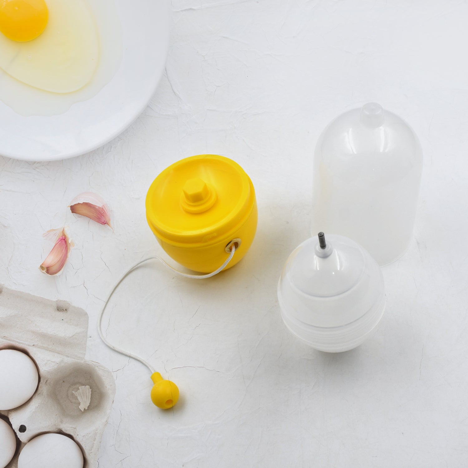 7156a Manual Egg Puller Scrambler Household White Egg Yolk Mixer Kitchen Tool Mix Manual Scrambler Convenient Without Breaking Eggs. - Merchanse