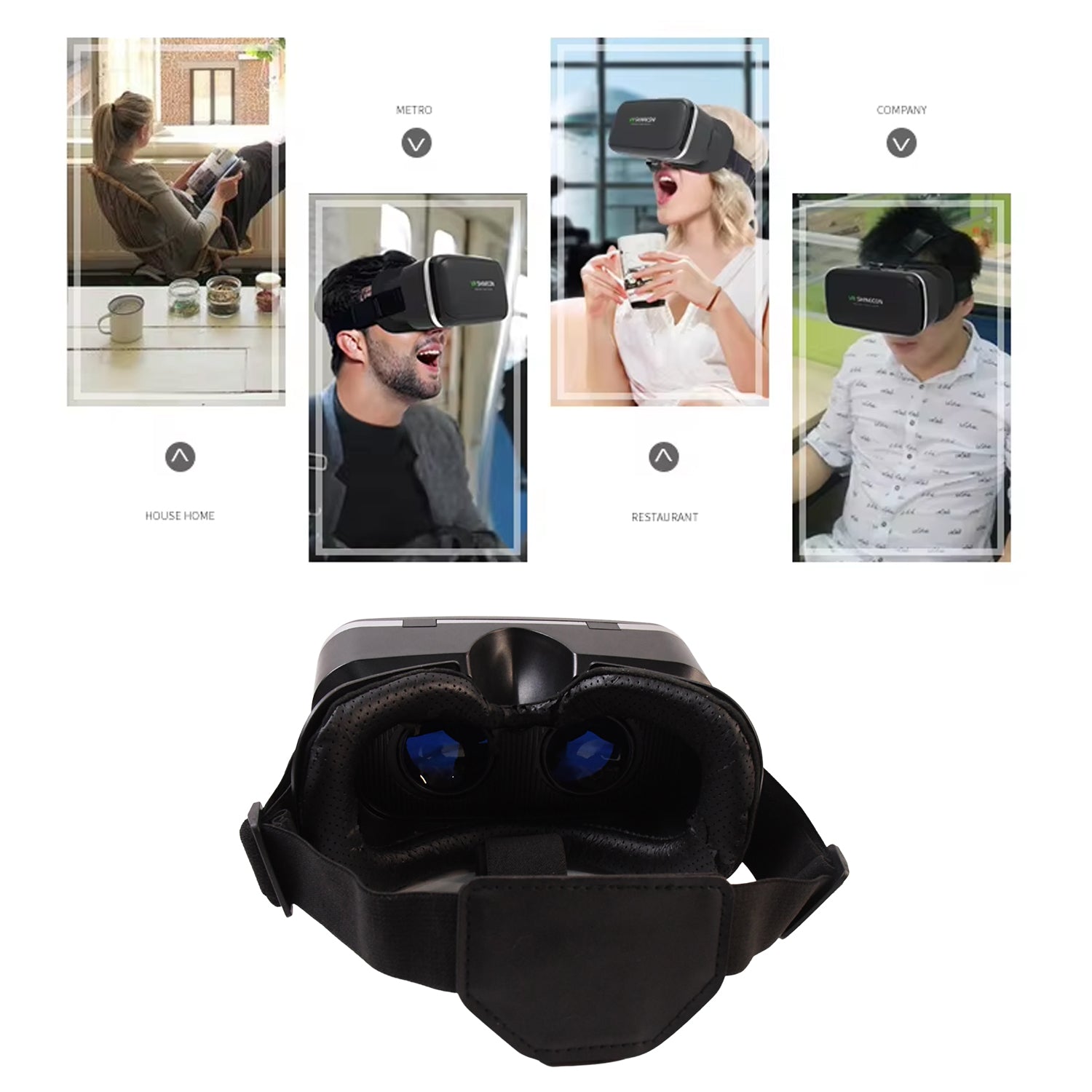 Vr Virtual Reality 3d Glasses Headset (1 Pc) - Merchanse