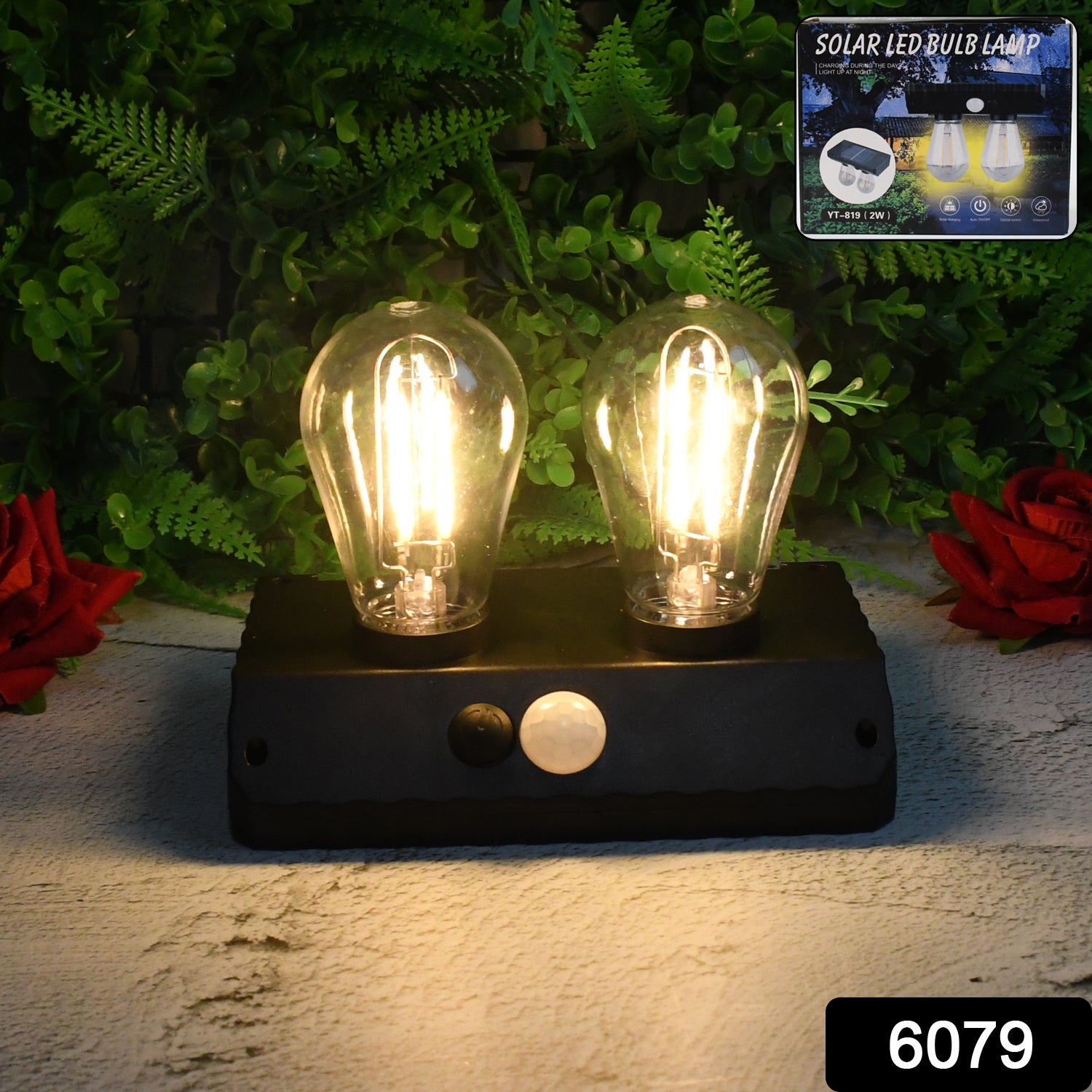 Solar Double Led Bulb Lamp Yt-819- 2w (1 Pc) - Merchanse