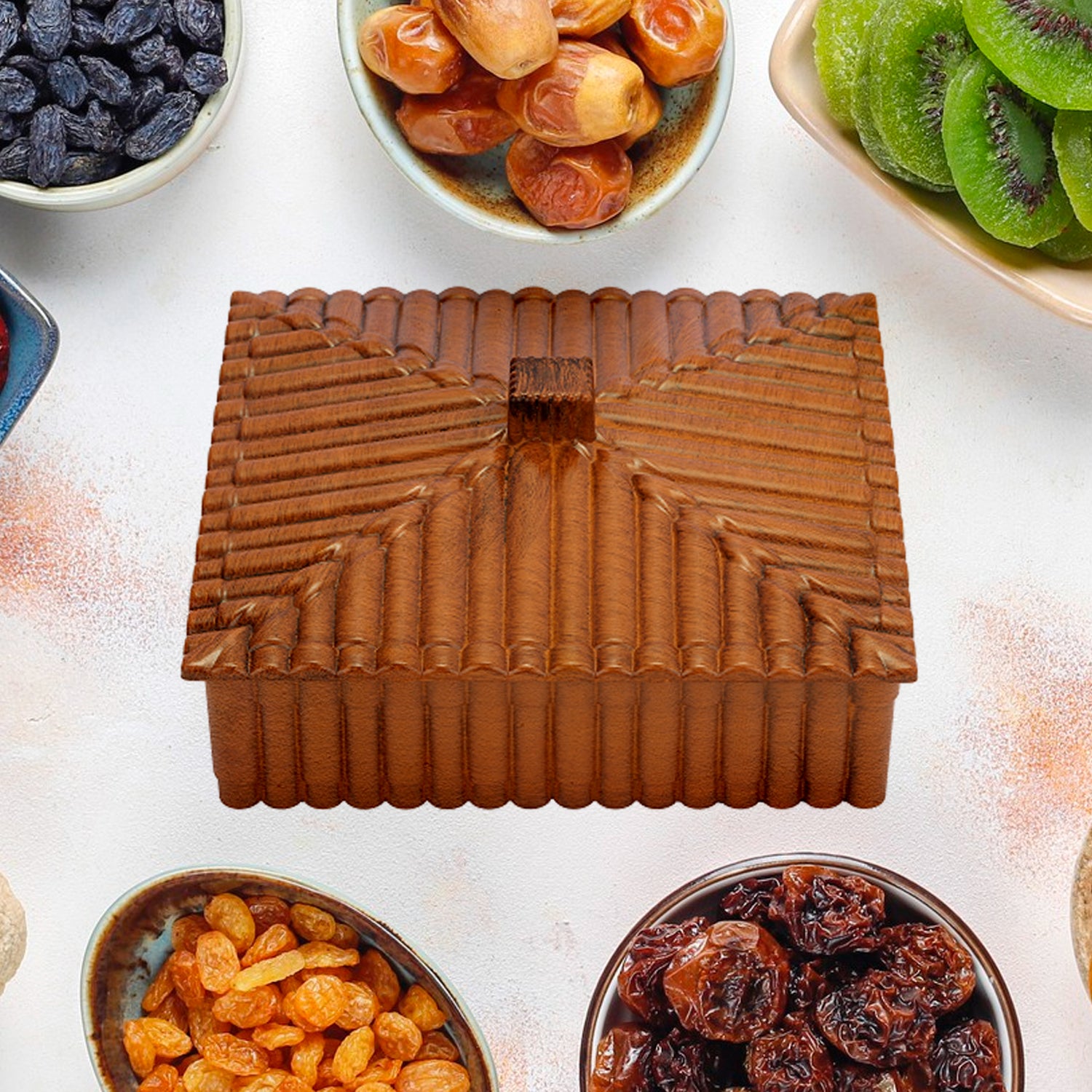 Plastic Multipurpose Dry Fruit Chocolates Mouth Box (1 Pc) - Merchanse