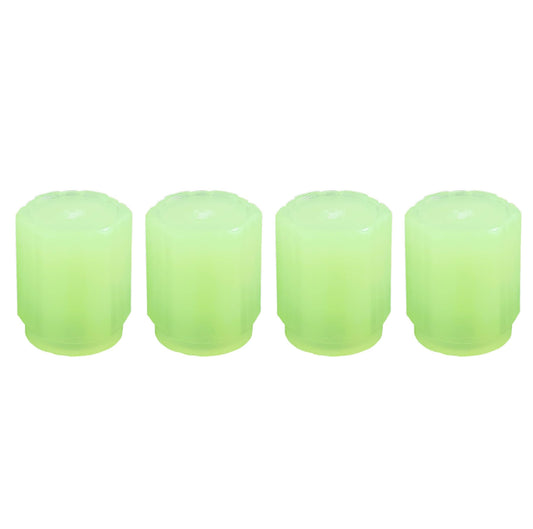 Tyre Valve Caps Luminous Glow Car Tire Valve Cap Covers Vaal Cap (4 Pcs Set) - Merchanse