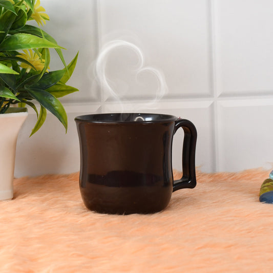Premium Plastic Coffee Tea Cups Mug With Handle(1 Pc Loose Black) - Merchanse