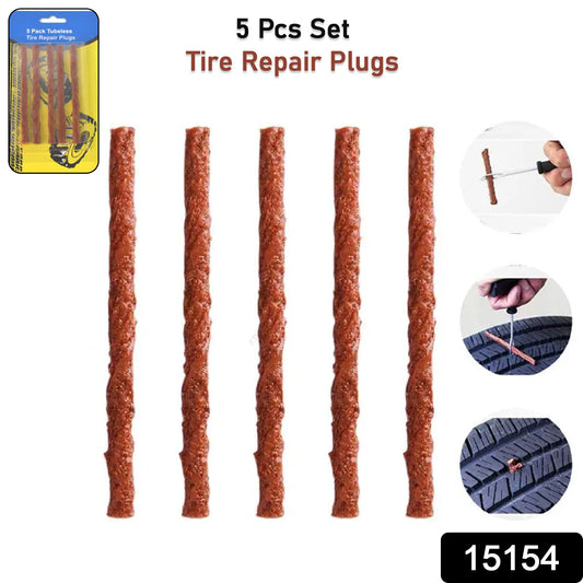 Tyre Repair Brown Emergency Puncture Seal Strips (5 Pcs Set) - Merchanse