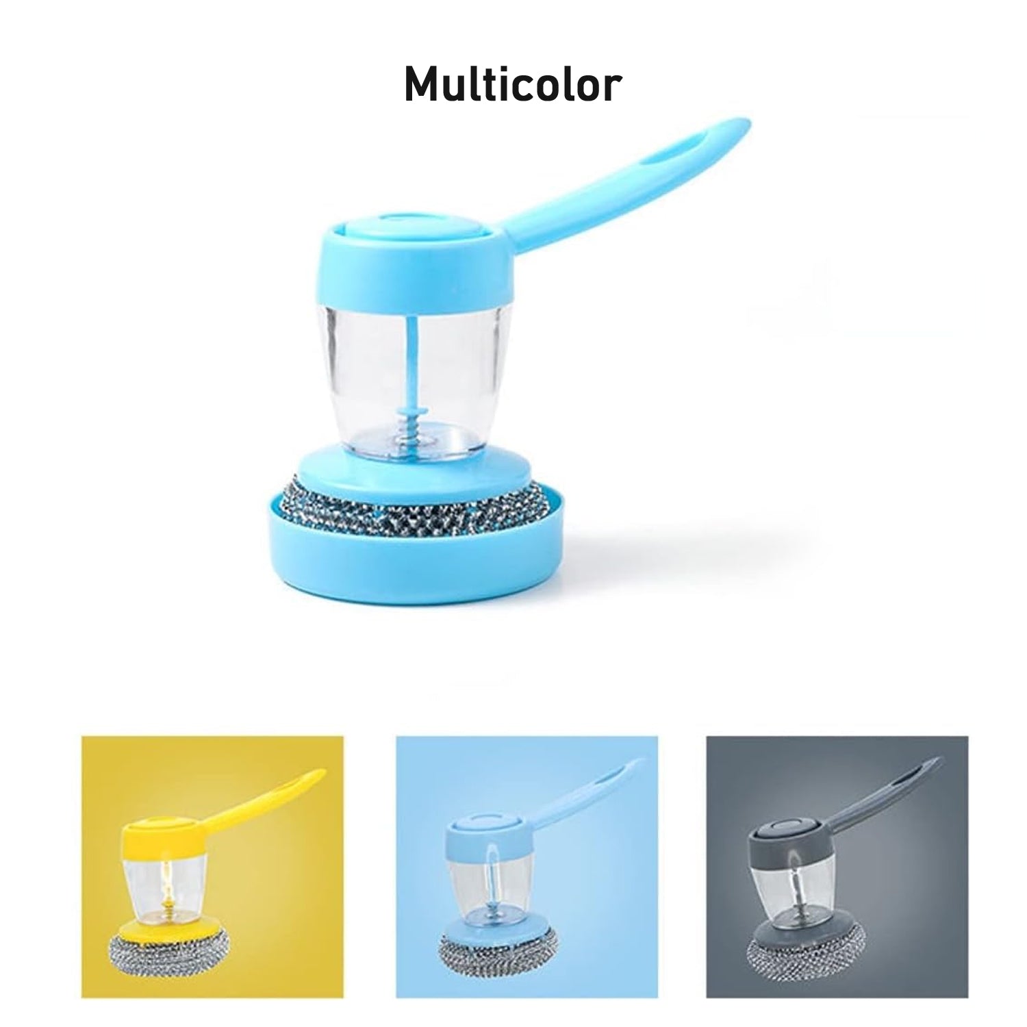 Handheld Soap Dispenser With Scrub (1 Set) - Merchanse